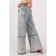1pc Women'S Casual Cotton Wide Leg Pants with Drawstring and Pockets, Color Block Pattern, All-Season Loose Fit, Woven Fabric - Adult Fashion 1pc Women'S Casual Cotton Wide Leg Pants with Drawstring and Pockets, Color Block Pattern, All-Season Loose Fit, Woven Fabric - Adult Fashion