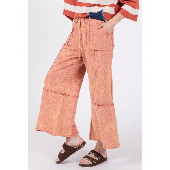 1pc Women'S Casual Wide Leg Pants with Pockets and Drawstring - Solid Color Polyester, Woven, Lace-Up Design for Fall/Winter - Adult Fashion Baggy Trousers 1pc Women'S Casual Wide Leg Pants with Pockets and Drawstring - Solid Color Polyester, Woven, Lace-Up Design for Fall/Winter - Adult Fashion Baggy Trousers
