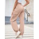 1pc GoyRrbay Women'S Casual Nylon Cargo Jogger Pants - Solid Color Drawstring Low Waist Baggy Trousers, All-Season Loose Fit Long Pants for Going Out, Woven Sports Pants for Adults 1pc GoyRrbay Women'S Casual Nylon Cargo Jogger Pants - Solid Color Drawstring Low Waist Baggy Trousers, All-Season Loose Fit Long Pants for Going Out, Woven Sports Pants for Adults