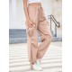 1pc GoyRrbay Women'S Casual Nylon Cargo Jogger Pants - Solid Color Drawstring Low Waist Baggy Trousers, All-Season Loose Fit Long Pants for Going Out, Woven Sports Pants for Adults 1pc GoyRrbay Women'S Casual Nylon Cargo Jogger Pants - Solid Color Drawstring Low Waist Baggy Trousers, All-Season Loose Fit Long Pants for Going Out, Woven Sports Pants for Adults