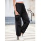 1pc GoyRrbay Women'S Casual Nylon Cargo Jogger Pants - Solid Color Drawstring Low Waist Baggy Trousers, All-Season Loose Fit Long Pants for Going Out, Woven Sports Pants for Adults 1pc GoyRrbay Women'S Casual Nylon Cargo Jogger Pants - Solid Color Drawstring Low Waist Baggy Trousers, All-Season Loose Fit Long Pants for Going Out, Woven Sports Pants for Adults