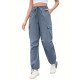 1pc GoyRrbay Women'S Casual Nylon Cargo Jogger Pants - Solid Color Drawstring Low Waist Baggy Trousers, All-Season Loose Fit Long Pants for Going Out, Woven Sports Pants for Adults 1pc GoyRrbay Women'S Casual Nylon Cargo Jogger Pants - Solid Color Drawstring Low Waist Baggy Trousers, All-Season Loose Fit Long Pants for Going Out, Woven Sports Pants for Adults