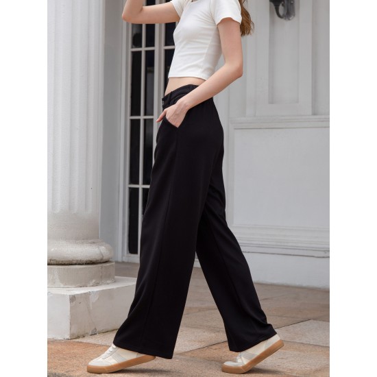 Summer Micro-flare Drape Casual Pants Straight-leg American Niche Design Slim Suit Pants For Women Summer Micro-flare Drape Casual Pants Straight-leg American Niche Design Slim Suit Pants For Women