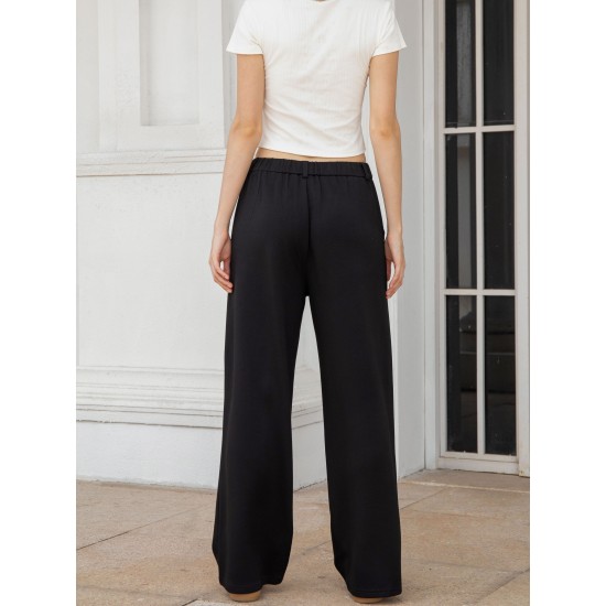 Summer Micro-flare Drape Casual Pants Straight-leg American Niche Design Slim Suit Pants For Women Summer Micro-flare Drape Casual Pants Straight-leg American Niche Design Slim Suit Pants For Women