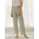 1pc Women'S All-Season Casual Polyester Lounge Pants with Lace Detail - Solid Color Woven Sports Pants for Home Comfort 1pc Women'S All-Season Casual Polyester Lounge Pants with Lace Detail - Solid Color Woven Sports Pants for Home Comfort