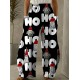 Whimsical Charm, Chic Christmas-Themed Wide-Leg Pants for Women - Cute Polyester, Machine Washable with Pockets, Perfect for Spring/Summer/Fall Whimsical Charm, Chic Christmas-Themed Wide-Leg Pants for Women - Cute Polyester, Machine Washable with Pockets, Perfect for Spring/Summer/Fall
