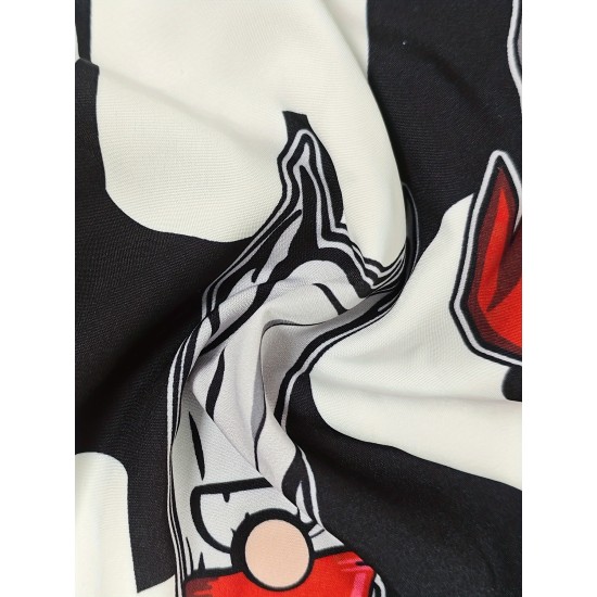 Whimsical Charm, Chic Christmas-Themed Wide-Leg Pants for Women - Cute Polyester, Machine Washable with Pockets, Perfect for Spring/Summer/Fall Whimsical Charm, Chic Christmas-Themed Wide-Leg Pants for Women - Cute Polyester, Machine Washable with Pockets, Perfect for Spring/Summer/Fall