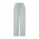 Women'S Wide Leg Polyester Pants - Casual All-Season Straight Leg Trousers with Elastic Waist and Pockets Women'S Wide Leg Polyester Pants - Casual All-Season Straight Leg Trousers with Elastic Waist and Pockets