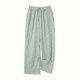 Women'S Wide Leg Polyester Pants - Casual All-Season Straight Leg Trousers with Elastic Waist and Pockets Women'S Wide Leg Polyester Pants - Casual All-Season Straight Leg Trousers with Elastic Waist and Pockets