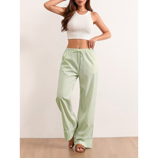 Women's Lounge Pants Stripe Drawstring Elastic Waist Loose Comfy Casual Pants Pajama Pants Sleep Trousers Women's Lounge Pants Stripe Drawstring Elastic Waist Loose Comfy Casual Pants Pajama Pants Sleep Trousers