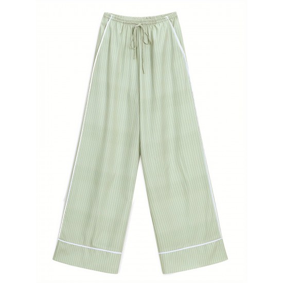 Women's Lounge Pants Stripe Drawstring Elastic Waist Loose Comfy Casual Pants Pajama Pants Sleep Trousers Women's Lounge Pants Stripe Drawstring Elastic Waist Loose Comfy Casual Pants Pajama Pants Sleep Trousers