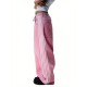 1pc Women'S Casual Wide Leg Faux Denim Pants with Striped Print, Cotton Loose Fit Trousers with Front Tie Bow Detail for Work Office Streetwear - All Seasons 1pc Women'S Casual Wide Leg Faux Denim Pants with Striped Print, Cotton Loose Fit Trousers with Front Tie Bow Detail for Work Office Streetwear - All Seasons