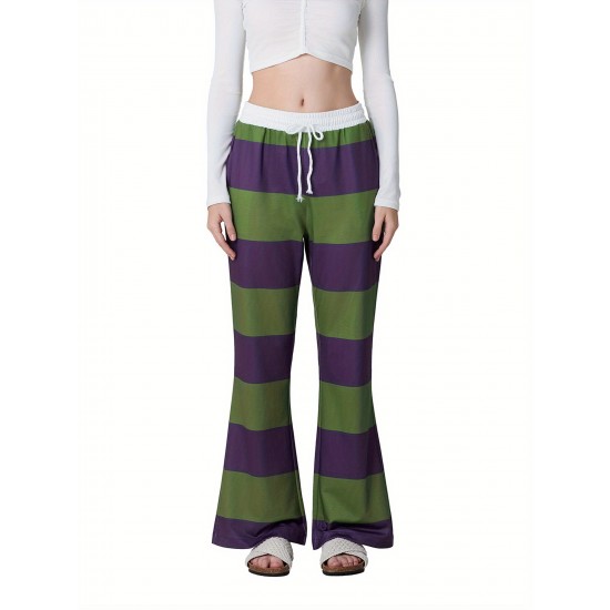 1pc Women'S High Waist Drawstring Pajama Pants - Sexy Floral Pattern Stirrup Long Trousers, Cozy Knit Fabric Lounge Bottoms for All Seasons, Adult - Silk Material 1pc Women'S High Waist Drawstring Pajama Pants - Sexy Floral Pattern Stirrup Long Trousers, Cozy Knit Fabric Lounge Bottoms for All Seasons, Adult - Silk Material