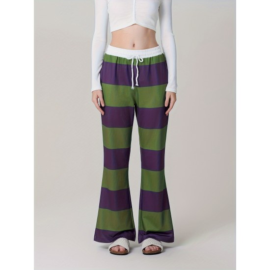 1pc Women'S High Waist Drawstring Pajama Pants - Sexy Floral Pattern Stirrup Long Trousers, Cozy Knit Fabric Lounge Bottoms for All Seasons, Adult - Silk Material 1pc Women'S High Waist Drawstring Pajama Pants - Sexy Floral Pattern Stirrup Long Trousers, Cozy Knit Fabric Lounge Bottoms for All Seasons, Adult - Silk Material