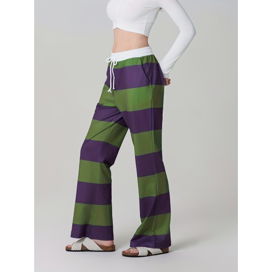 1pc Women'S High Waist Drawstring Pajama Pants - Sexy Floral Pattern Stirrup Long Trousers, Cozy Knit Fabric Lounge Bottoms for All Seasons, Adult - Silk Material 1pc Women'S High Waist Drawstring Pajama Pants - Sexy Floral Pattern Stirrup Long Trousers, Cozy Knit Fabric Lounge Bottoms for All Seasons, Adult - Silk Material