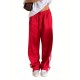 Women's Striped Drawstring Sweatpants - Casual Elastic Waist, Straight Leg with Pockets, Machine Washable Women's Striped Drawstring Sweatpants - Casual Elastic Waist, Straight Leg with Pockets, Machine Washable