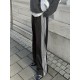Women's Striped Drawstring Sweatpants - Casual Elastic Waist, Straight Leg with Pockets, Machine Washable Women's Striped Drawstring Sweatpants - Casual Elastic Waist, Straight Leg with Pockets, Machine Washable