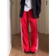Women's Striped Drawstring Sweatpants - Casual Elastic Waist, Straight Leg with Pockets, Machine Washable Women's Striped Drawstring Sweatpants - Casual Elastic Waist, Straight Leg with Pockets, Machine Washable