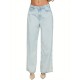 1pc Women'S Casual Cotton Wide Leg Jeans - Solid Color Low Waist Loose Fit with Pockets for Spring/Fall Season 1pc Women'S Casual Cotton Wide Leg Jeans - Solid Color Low Waist Loose Fit with Pockets for Spring/Fall Season