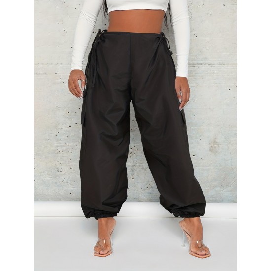 1pc Tooluck Women'S Solid Color Casual Harem Pants - All-Season Comfortable Soft Polyester, Versatile Fashion Genie Style, Woven Weave, Suitable for Adults 1pc Tooluck Women'S Solid Color Casual Harem Pants - All-Season Comfortable Soft Polyester, Versatile Fashion Genie Style, Woven Weave, Suitable for Adults