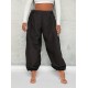 1pc Tooluck Women'S Solid Color Casual Harem Pants - All-Season Comfortable Soft Polyester, Versatile Fashion Genie Style, Woven Weave, Suitable for Adults 1pc Tooluck Women'S Solid Color Casual Harem Pants - All-Season Comfortable Soft Polyester, Versatile Fashion Genie Style, Woven Weave, Suitable for Adults