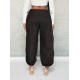 1pc Tooluck Women'S Solid Color Casual Harem Pants - All-Season Comfortable Soft Polyester, Versatile Fashion Genie Style, Woven Weave, Suitable for Adults 1pc Tooluck Women'S Solid Color Casual Harem Pants - All-Season Comfortable Soft Polyester, Versatile Fashion Genie Style, Woven Weave, Suitable for Adults