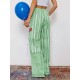 1pc Women'S Casual Striped Wide Leg Pants, Elastic Waist Loose Trousers with Pockets, Spring/Autumn Streetwear for Adults 1pc Women'S Casual Striped Wide Leg Pants, Elastic Waist Loose Trousers with Pockets, Spring/Autumn Streetwear for Adults