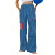 1pc Women'S Casual Striped Wide Leg Pants, Elastic Waist Loose Trousers with Pockets, Spring/Autumn Streetwear for Adults 1pc Women'S Casual Striped Wide Leg Pants, Elastic Waist Loose Trousers with Pockets, Spring/Autumn Streetwear for Adults