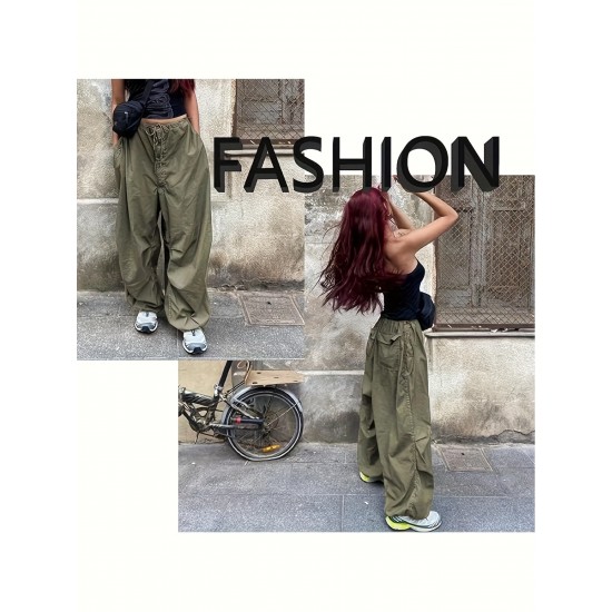 Parachute Pants, Cargo Pants Women Baggy, Y2k Pants For Women Parachute Pants, Cargo Pants Women Baggy, Y2k Pants For Women