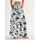 Floral Print Wide Leg Baggy Pants, Casual Drawstring Elastic Waist With Pockets Pants For Spring & Summer, Women's Clothing Floral Print Wide Leg Baggy Pants, Casual Drawstring Elastic Waist With Pockets Pants For Spring & Summer, Women's Clothing