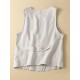 1pc Women'S Plus Size Casual Linen V-Neck Sleeveless Vest - Solid Color Knit Fabric Button-Down Leisure Tank Top 1pc Women'S Plus Size Casual Linen V-Neck Sleeveless Vest - Solid Color Knit Fabric Button-Down Leisure Tank Top