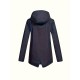Plus Size Plush Lined Hooded Coat, Casual Long Sleeve Zipper Warm Coat For Winter, Women's Plus Size Clothing Plus Size Plush Lined Hooded Coat, Casual Long Sleeve Zipper Warm Coat For Winter, Women's Plus Size Clothing
