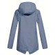 Plus Size Plush Lined Hooded Coat, Casual Long Sleeve Zipper Warm Coat For Winter, Women's Plus Size Clothing Plus Size Plush Lined Hooded Coat, Casual Long Sleeve Zipper Warm Coat For Winter, Women's Plus Size Clothing