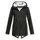 Plus Size Plush Lined Hooded Coat, Casual Long Sleeve Zipper Warm Coat For Winter, Women's Plus Size Clothing Plus Size Plush Lined Hooded Coat, Casual Long Sleeve Zipper Warm Coat For Winter, Women's Plus Size Clothing