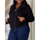 1pc Women'S Casual Cotton Jacket - Solid Color, Slight Stretch, Asymmetrical Zip-Up with Pockets, Soft Fabric, Long Sleeves, Relaxed Fit, Shawl Collar, Hip-Length - Ideal for Spring/Fall/Winter Everyday Wear 1pc Women'S Casual Cotton Jacket - Solid Color, Slight Stretch, Asymmetrical Zip-Up with Pockets, Soft Fabric, Long Sleeves, Relaxed Fit, Shawl Collar, Hip-Length - Ideal for Spring/Fall/Winter Everyday Wear