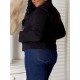 1pc Women'S Casual Cotton Jacket - Solid Color, Slight Stretch, Asymmetrical Zip-Up with Pockets, Soft Fabric, Long Sleeves, Relaxed Fit, Shawl Collar, Hip-Length - Ideal for Spring/Fall/Winter Everyday Wear 1pc Women'S Casual Cotton Jacket - Solid Color, Slight Stretch, Asymmetrical Zip-Up with Pockets, Soft Fabric, Long Sleeves, Relaxed Fit, Shawl Collar, Hip-Length - Ideal for Spring/Fall/Winter Everyday Wear