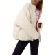 Chic Plus Size Quilted Jacket for Women - Casual Long Sleeve, Full Zip Padded Coat with Stand Collar, Machine Washable - Perfect for Fall/Winter Chic Plus Size Quilted Jacket for Women - Casual Long Sleeve, Full Zip Padded Coat with Stand Collar, Machine Washable - Perfect for Fall/Winter