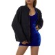 Chic Plus Size Quilted Jacket for Women - Casual Long Sleeve, Full Zip Padded Coat with Stand Collar, Machine Washable - Perfect for Fall/Winter Chic Plus Size Quilted Jacket for Women - Casual Long Sleeve, Full Zip Padded Coat with Stand Collar, Machine Washable - Perfect for Fall/Winter