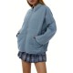 Chic Plus Size Quilted Jacket for Women - Casual Long Sleeve, Full Zip Padded Coat with Stand Collar, Machine Washable - Perfect for Fall/Winter Chic Plus Size Quilted Jacket for Women - Casual Long Sleeve, Full Zip Padded Coat with Stand Collar, Machine Washable - Perfect for Fall/Winter