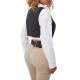 Chic Black Striped V-Neck Sleeveless Waistcoat for Women - Casual & Dressy, Slim Fit Crop Top with Button Detail Chic Black Striped V-Neck Sleeveless Waistcoat for Women - Casual & Dressy, Slim Fit Crop Top with Button Detail
