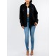 1pc Women'S Casual Cotton Faux Denim Jacket - Solid Color, Non-Stretch, Woven, Lapel Collar, Long Sleeve, Button-Front, Relaxed Fit, Hip Length - Versatile Outerwear for Spring/Fall/Winter 1pc Women'S Casual Cotton Faux Denim Jacket - Solid Color, Non-Stretch, Woven, Lapel Collar, Long Sleeve, Button-Front, Relaxed Fit, Hip Length - Versatile Outerwear for Spring/Fall/Winter