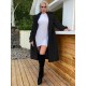 Plus Size Faux Fur Coat, Casual Polyester Non-Stretch Solid Color, with Lapel Collar and Button Details, for Fall/Winter - Knit Fabric Outerwear Plus Size Faux Fur Coat, Casual Polyester Non-Stretch Solid Color, with Lapel Collar and Button Details, for Fall/Winter - Knit Fabric Outerwear