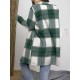 Chic Women's Plaid Long Coat - Double-Breasted, Lapel Collar with Full-Length Sleeves | Warm & Cozy for Fall/Winter | Machine Washable Chic Women's Plaid Long Coat - Double-Breasted, Lapel Collar with Full-Length Sleeves | Warm & Cozy for Fall/Winter | Machine Washable