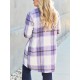 Chic Women's Plaid Long Coat - Double-Breasted, Lapel Collar with Full-Length Sleeves | Warm & Cozy for Fall/Winter | Machine Washable Chic Women's Plaid Long Coat - Double-Breasted, Lapel Collar with Full-Length Sleeves | Warm & Cozy for Fall/Winter | Machine Washable