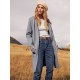 Women's Plus Size Casual Long Cardigan - Open Front, Knit Lightweight Sweater Jacket with Pockets, Machine Washable Women's Plus Size Casual Long Cardigan - Open Front, Knit Lightweight Sweater Jacket with Pockets, Machine Washable