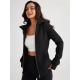 Tooluck sweatshirt outdoor cold-proof thickened fashion queen plus size women's zipper hoodie Plush jacket sweatshirt Tooluck sweatshirt outdoor cold-proof thickened fashion queen plus size women's zipper hoodie Plush jacket sweatshirt