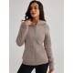 Tooluck sweatshirt outdoor cold-proof thickened fashion queen plus size women's zipper hoodie Plush jacket sweatshirt Tooluck sweatshirt outdoor cold-proof thickened fashion queen plus size women's zipper hoodie Plush jacket sweatshirt