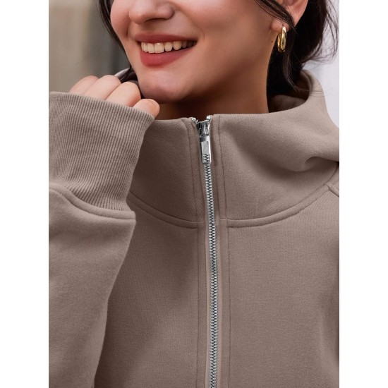 Tooluck sweatshirt outdoor cold-proof thickened fashion queen plus size women's zipper hoodie Plush jacket sweatshirt Tooluck sweatshirt outdoor cold-proof thickened fashion queen plus size women's zipper hoodie Plush jacket sweatshirt