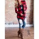 Women Plus Size Plaid Cardigan Coats Casual Long Sleeve Asymmetric Open Front Elbow Patch Lapel Outwear Women Plus Size Plaid Cardigan Coats Casual Long Sleeve Asymmetric Open Front Elbow Patch Lapel Outwear