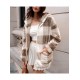 1pc Women'S Plus Size Plaid Hooded Jacket - Casual Polyester Knit Fabric with Pockets, Slight Stretch, Warm Fleece-Lined Outerwear for Fall/Winter 1pc Women'S Plus Size Plaid Hooded Jacket - Casual Polyester Knit Fabric with Pockets, Slight Stretch, Warm Fleece-Lined Outerwear for Fall/Winter